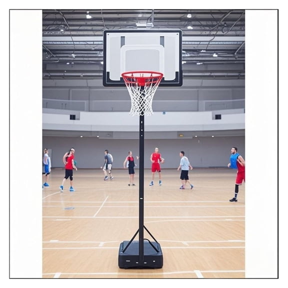 Grow with Your Game: Adjustable Kids Basketball Hoop for Indoor & Outdoor Play black