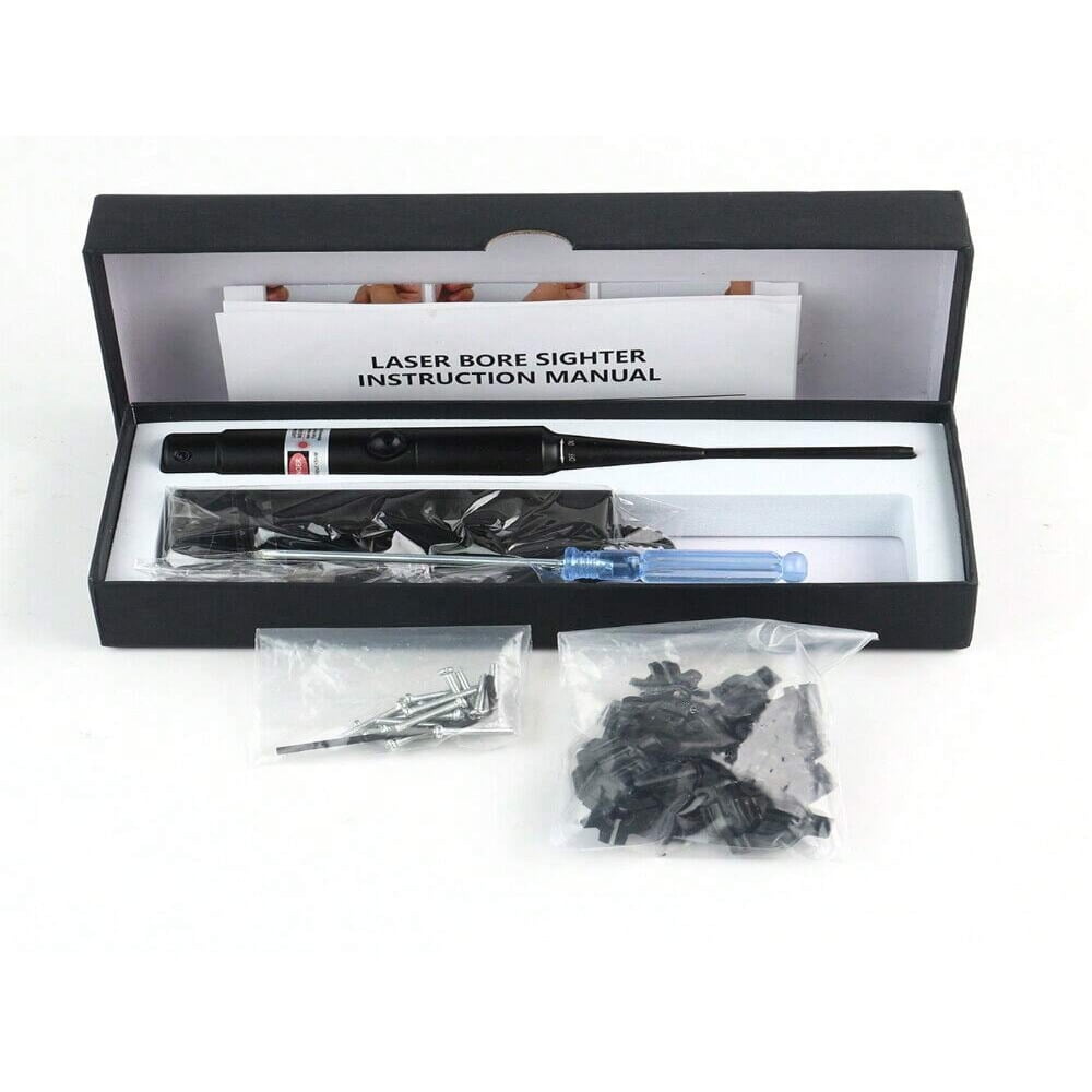 QUTETN Red/Green Laser Bore Sighter Kit .17 To .78 Multiple Caliber Boresighter Rifles