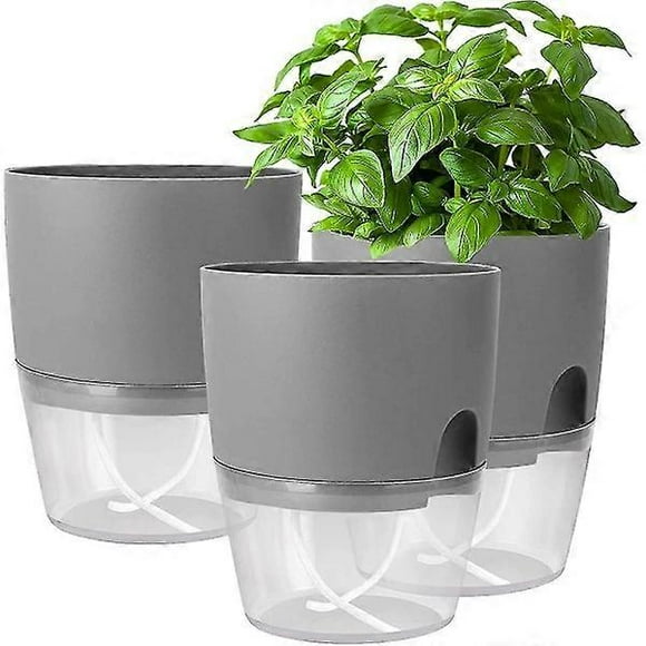Herb Pot Set Window Sill Self-Watering Herb Garden for the Kitchen for Fresh Kitchen