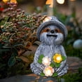 thumbnail image 5 of Estatua de Perezoso con Energía Solar, Decoración de Jardín, Luz LED, Escultura de Animal de Resina, Figura Decorativa para Patio Al Aire Libre, 5 of 5