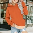 thumbnail image 5 of KAUOD Fleece Lined Hoodies for Teen Girls Thick Warm Plain Sweatshirts with Pockets Fall Winter Casual Trendy Hoodie Clothes, 5 of 7