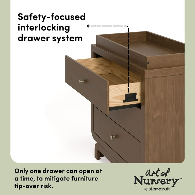 Art of Nursery by Storkcraft Santorini 3 Drawer Dresser with
