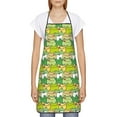 thumbnail image 2 of Naloa 1Pack Adjustable Bib Apron Waterdrop Resistant Cooking Kitchen Aprons for Women Men Chef, Cartoon Frog Print, 2 of 5