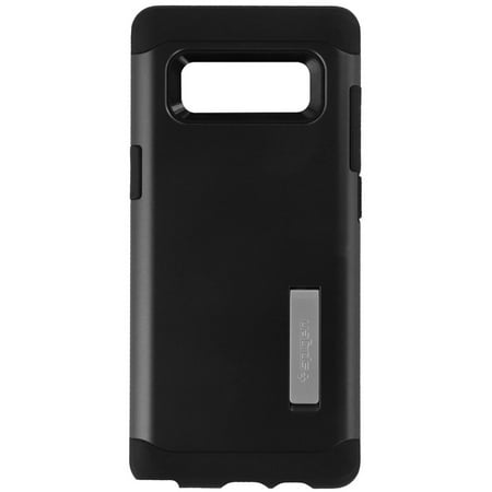 Spigen Slim Armor Series Case w/ Kickstand for Galaxy Note 8 - Metal Slate/Black
