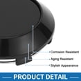 thumbnail image 6 of Unique Bargains Wheel Center Caps OD: 70mm/2.76" Black 1 Pc with Black Sticker, 6 of 6