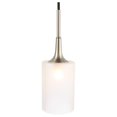thumbnail image 3 of Woodbridge Lighting Chelsea 1-Light Opal Glass Mini Pendant in Satin Nickel, 3 of 4