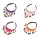 thumbnail image 4 of Ethnic Belly Dancing Hair Ornament Gold Coin Headband for Women Unique Styles Hairhoop for Music Festivals Performances Yellow, 4 of 4