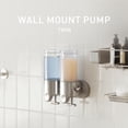 thumbnail image 2 of Simplehuman Double Wall Mount Shower Pump, Shampoo and Soap Dispensers, Stainless Steel, 2 of 7