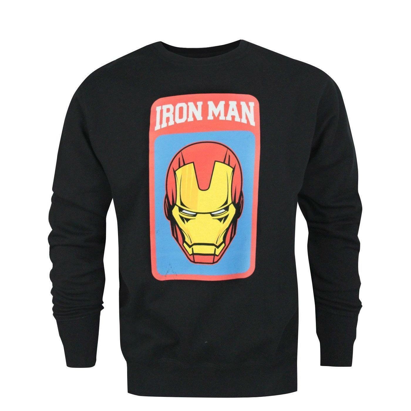 Iron Man Mens Mask Sweatshirt