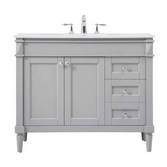 42 in. Bennett Single Bathroom Vanity, Grey