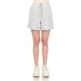thumbnail image 1 of White Mark Short en Molleton Longline Extensible à Taille Haute pour Femmes, 1 of 5