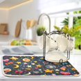 thumbnail image 2 of Yayeee Dish Drying Mat for Kitchen Counter Ultra Absorbent Easy Clean Pad 18x16", Small Space Pattern, 2 of 7