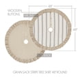 thumbnail image 2 of Grace Grain Sack Stripe Tree Skirt 48, 2 of 4