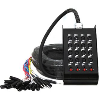 Harmony Audio HA-SB3250 Pro Stage XLR Snake Cable Box 32 Channel - 50 Feet (28 Send, 4 Returns