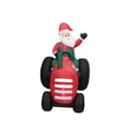 thumbnail image 4 of Tractor inflable de Santa Claus de 1,6 m con luces LED, 4 of 4
