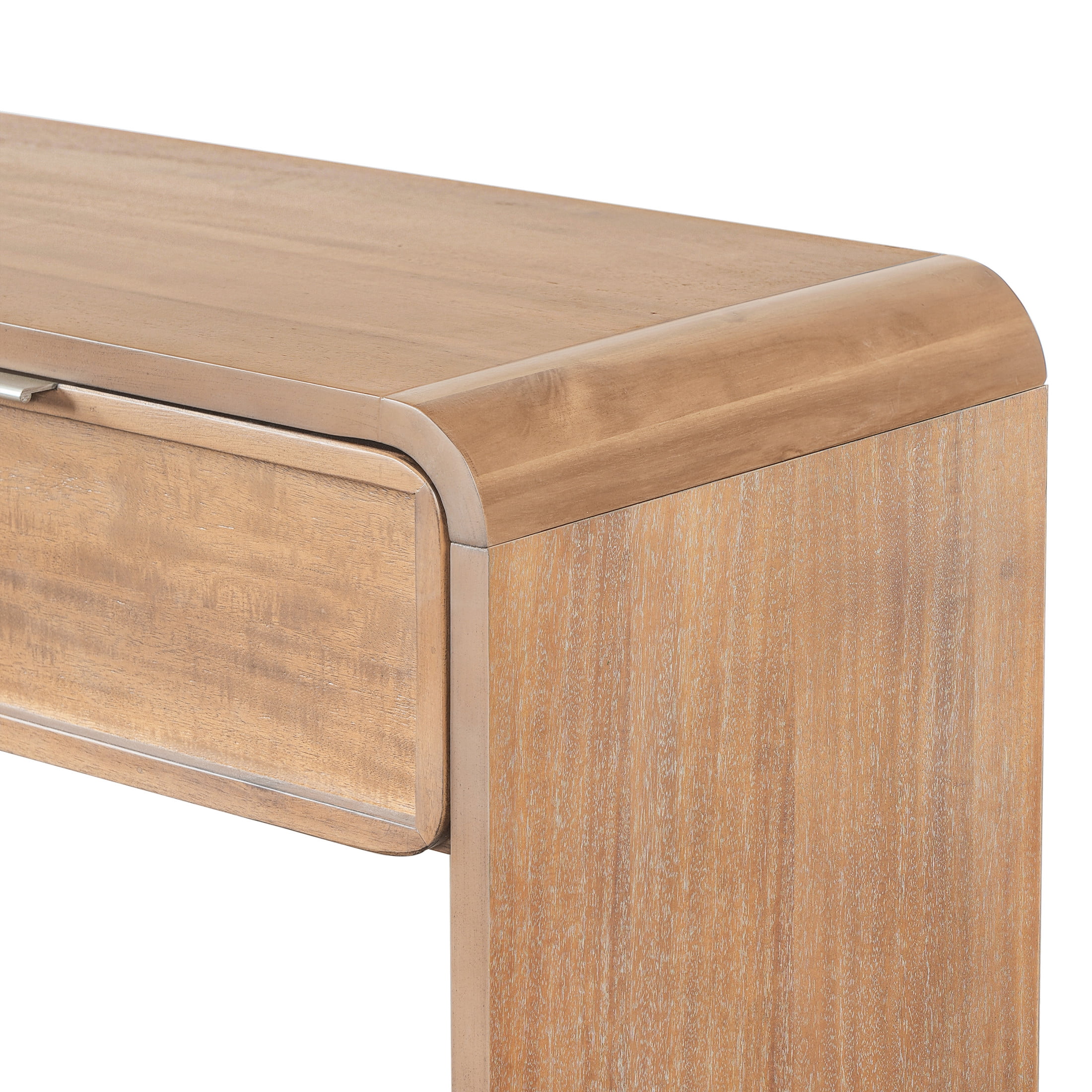 Christopher Knight Home 60" Retro Console Table with 3 Drawers and Shelf, Wooden Accent Cabinet Decor, Natural