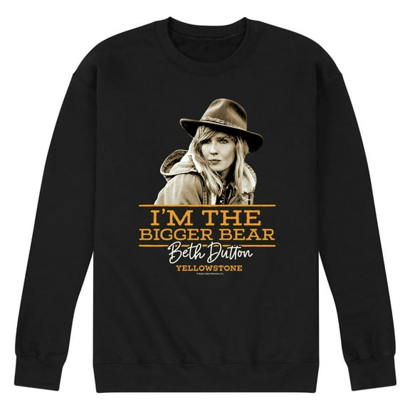 Yellowstone - I'm The Bigger Bear - Men's Crew Neck Fleece Pullover