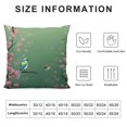 thumbnail image 6 of Nawypu  Cherry Blossoms Throw Pillow Covers Bird Spring Blooming Flowers Sakura Green Background Square Pillowcases for Home Decor Sofa Car Bedroom Pillow case, 6 of 6