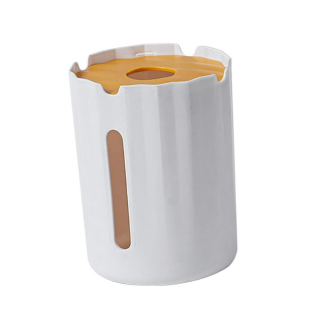 Dispensador de pañuelos faciales, portarrollos de papel y caja de pañuelos de escritorio moderna Blanco