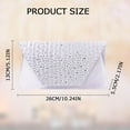 thumbnail image 3 of Clutch Purse Evening Bag for Women, Glitter Rhinestone Envelope Clutch Purse, Elegant Crossbody Bags with Chain, 3 of 5