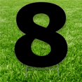 thumbnail image 1 of Advanced Graphics 3391 20 x 15 Po Numéro 8 Yard Signe&44; Noir, 1 of 1
