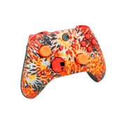 Custom Controllerzz Designer Series Custom Wireless Controller for PC, Windows, Series X/S & One - Multiple Designs Available (Solar Flare & Red Chrome Inserts)
