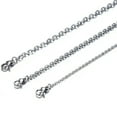 thumbnail image 5 of QQTDFG Wholesale In Bulk Lots Silver/Gold 316L Stainless Steel Rolo Oval Chain Necklace-Silver-10pcs-3.2mm wide-20 inch Necklace, 5 of 9