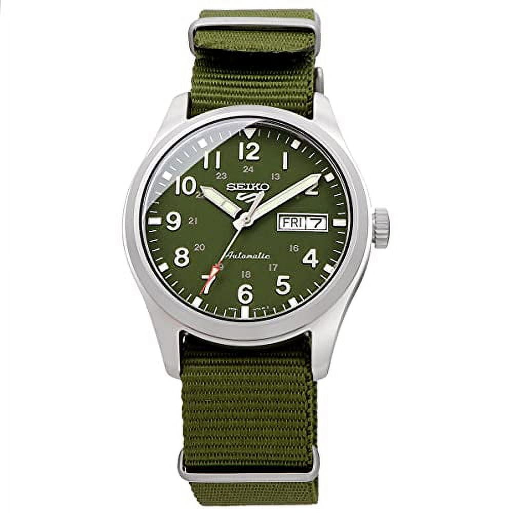 Seiko 5 Sports Dial Men\'s Green Automatic Watch SRPG33K1