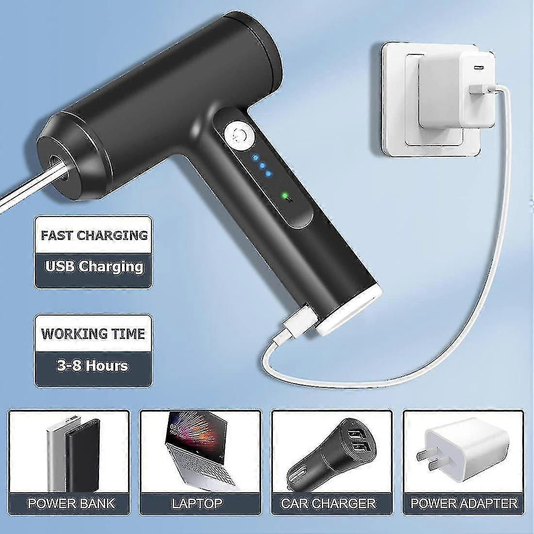 Hand Stirrer Wireless Electric Hand Mixer Usb Rechargeable 3 Speed Whisk Wireless For Egg White, Ca