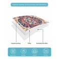 thumbnail image 5 of Boho Orange Blue Twin Size Down Alternative Comforter, Lightweight Comforter Quilt Bedding Set with Pillow Shams Boho Vintage Geometric Ethnic Art All Seasons Bed Comforter Duvet Insert 68"x86", 5 of 7