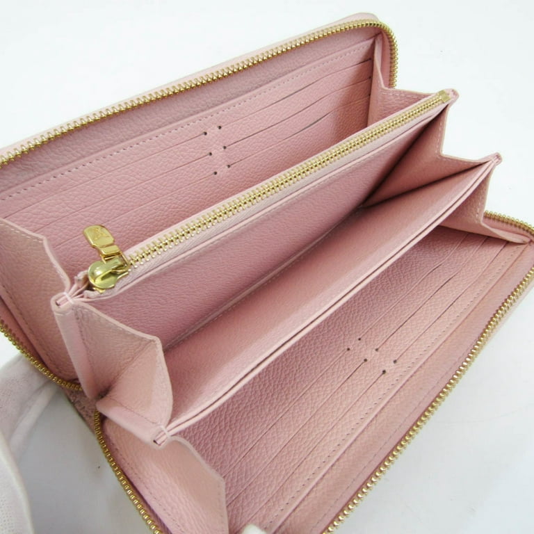 Louis Vuitton Monogram Empreinte Zippy Wallet M81138 Women's Monogram  Empreinte Long Wallet (bi-fold) Light Pink,White