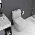 thumbnail image 5 of Dasun Small Compact One Piece Toilet Dual Flush,23 inch Short Depth for Tiny Bathroom,White, 5 of 5