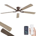 thumbnail image 1 of Ventilador de Techo ZMISHIBO 60" Dimmable 20W LED con Control Remoto y App, 1 of 9