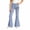 Z290 Blue, variant on Landzoo Girls Flared Pants Bowknot Graphic Slim Fit High Waisted Fall Casual Kid Girls Trousers