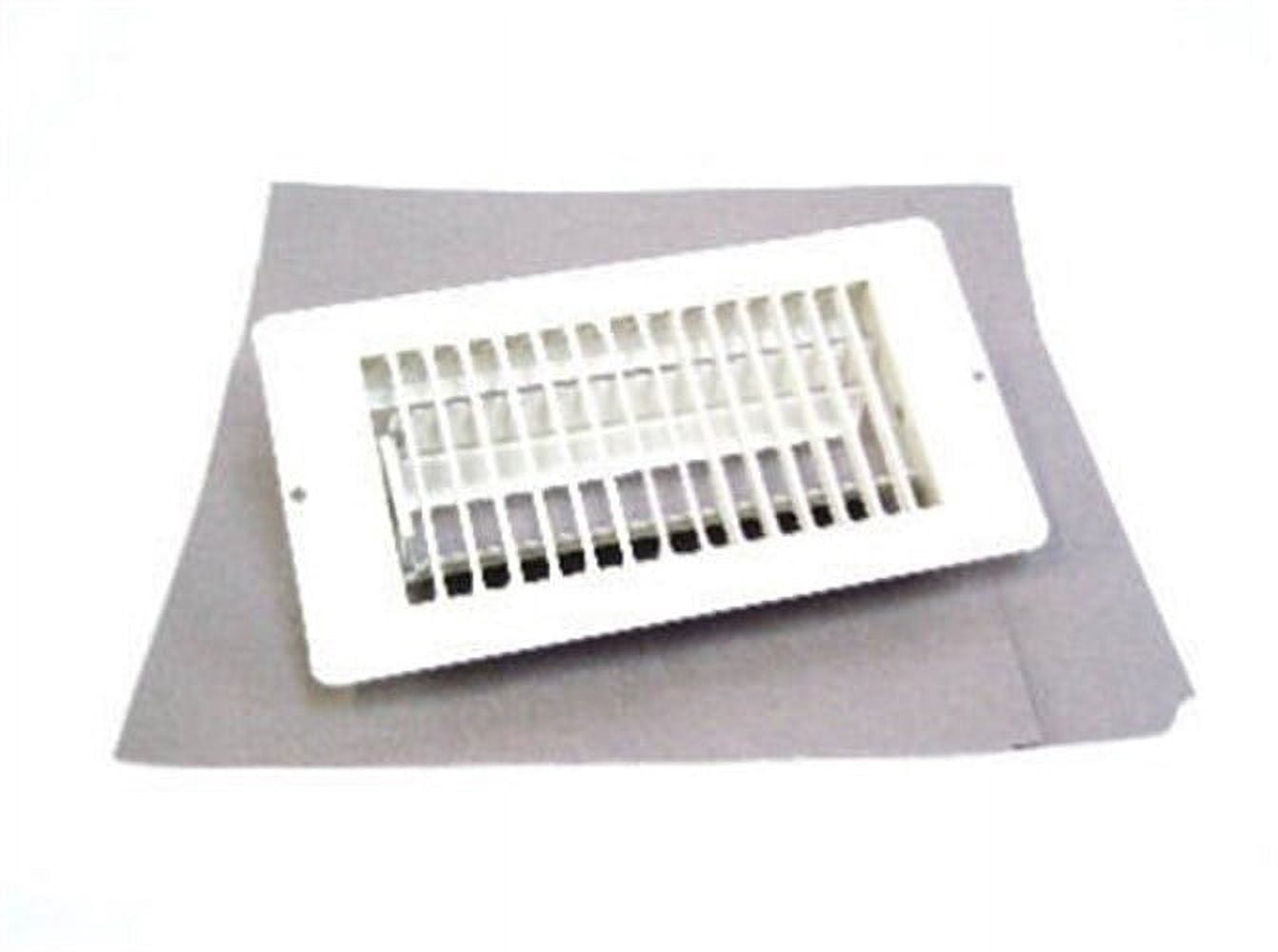 V056IWB 4 x 8-Inch White Metal Floor Register - Quantity 1