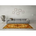 thumbnail image 3 of Ahgly Company Indoor Square Persian Yellow Traditional Area Rugs, 8' Square, 3 of 4