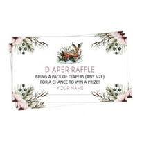 Inkdotpot 30Baby ShowerDiaper Raffle Ticket Lottery Insert Cards Supplies Games For Baby Shower Party Jungle Animals Bring A Pack Of Diapers To Win Favors Gifts And Prizes