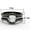 thumbnail image 2 of Womens Coffee Brown Ring Anillo Cafe Para Mujer Stainless Steel with AAA Grade CZ in Clear Chieti, 2 of 4