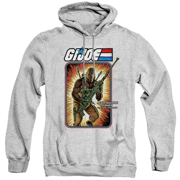 G.I. Joe Roadblock Card Unisex Adult Pull-Over Hoodie, Athletic Heather, Medium