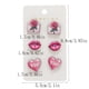 thumbnail image 3 of February 14 Festive Wooden Studs Earrings 6-Piece Set Personalized Heart-Shaped Rose Earring Set Gift Earrings For Women, 3 of 6