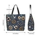thumbnail image 5 of Balery Nautical Bolsa Tote Estilo Estético con Cremalleras, Bolsa de Hombro, Bolsa de Compras Grande y Plegable, 5 of 8
