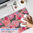 thumbnail image 4 of Long Mouse Pads for Desk,Chihuahua and Flower Florals Desk Mats on Top Of Desks, Desk Mouse Pad Extra Large with 3mm Non-Slip Base and Stitched Edge for Gaming,Office,Work,Home 31.5"x15.7", 4 of 6