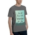 thumbnail image 2 of Bingfone Not All Those Who Wander Are Lost1 Men'S Loose Fit Short-Sleeve Pocket T-Shirt, 2 of 7