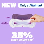 Poise Microliners Incontinence Panty Liners, 1 Drop, Extra Coverage, 80 Count