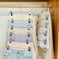 thumbnail image 4 of Cintre à Pantalons Antidérapant Non-Piquant Robuste pour Usage Intérieur Extérieur Domestique, 4 of 6