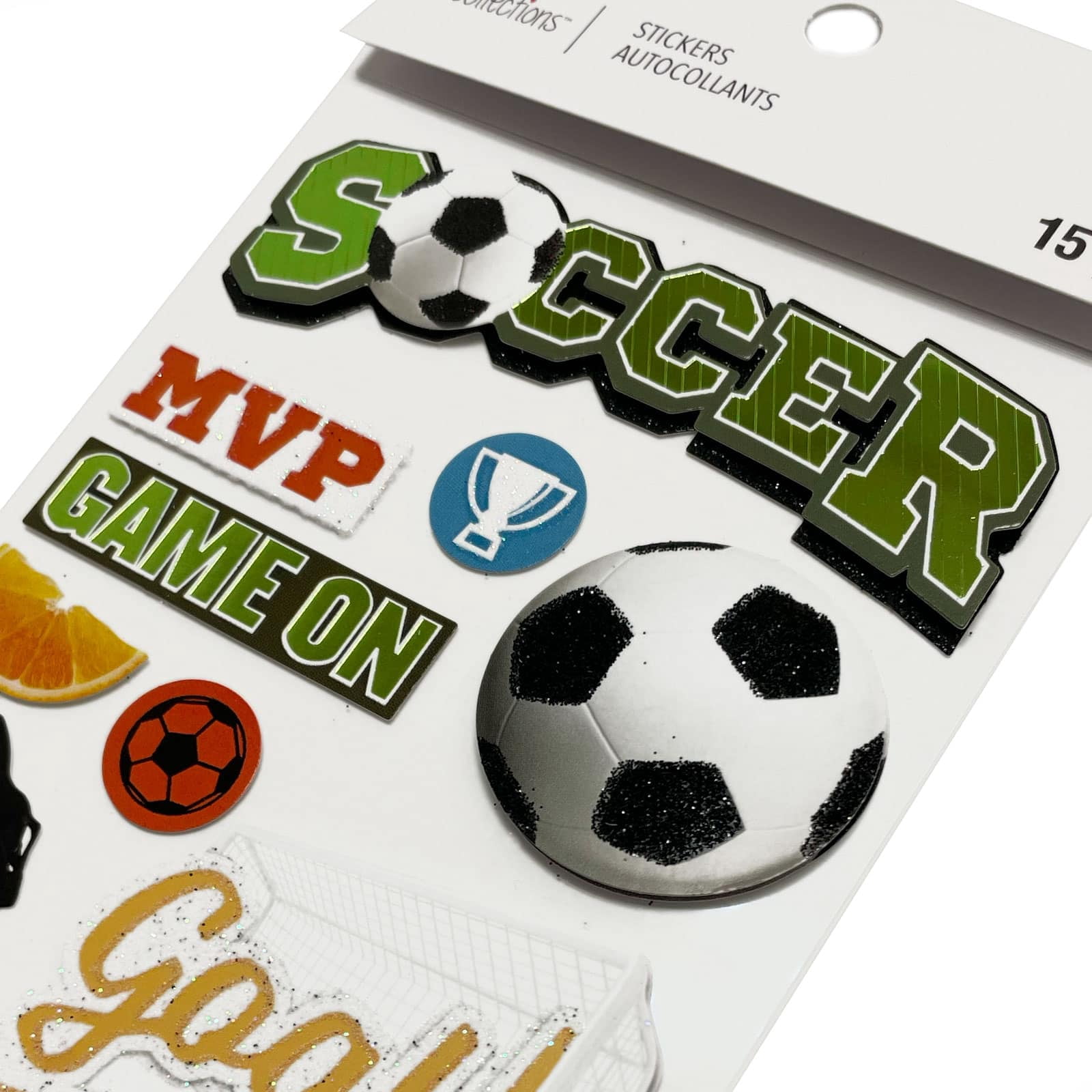 Recollections Soccer Stickers, 12 Pack