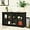 Black, variant on Sideboard Buffet Cabinet with Storage - Stackable Kitchen Cabinet Console Table with Adjustable Shelf and Sliding Glass Doors, Wooden Storage Cabinet for Dining Room, Living Room (Black)