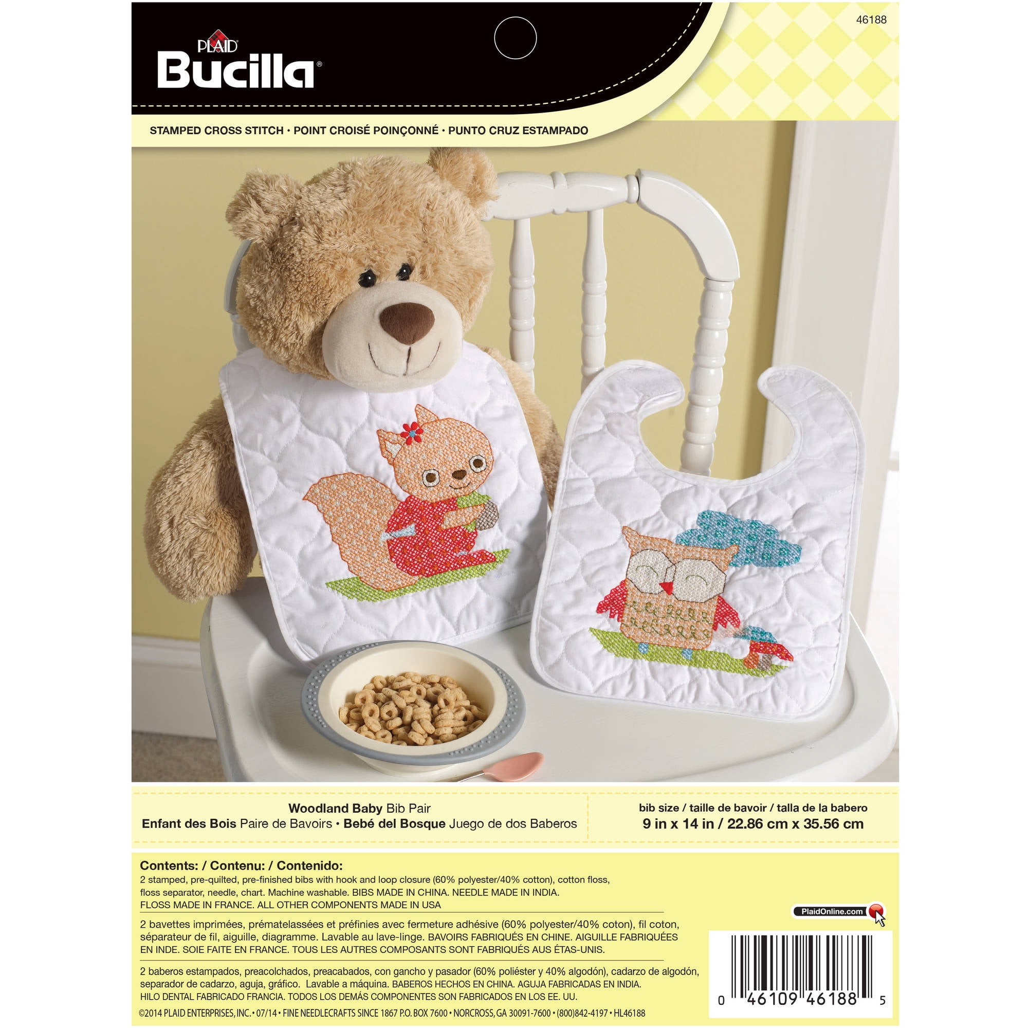 Bucilla Baby Stamped Cross Stitch Crib Ensembles - 