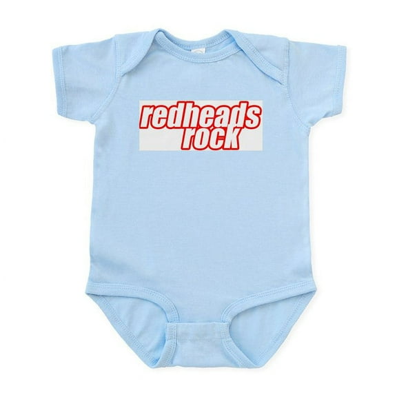 CafePress - Redheads Rock Infant Bodysuit - Baby Light Bodysuit, Size Newborn - 24 Months