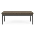 thumbnail image 3 of Newport Reception Waiting Room 18.5" 2-Seat Bench / Charcoal Steel / Brown, 3 of 5